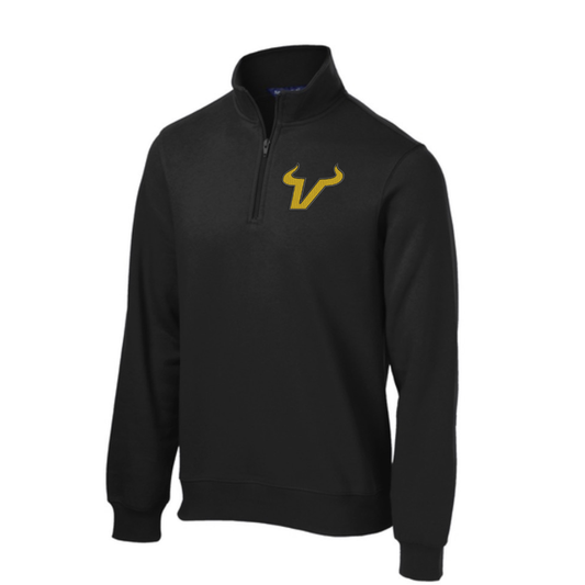 Vega 1/4 Zip Mid-weight Unisex Size Pullover with Custom Sleeve Embroidery