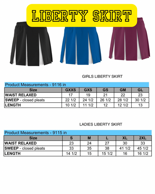 Liberty Cheer Skirt