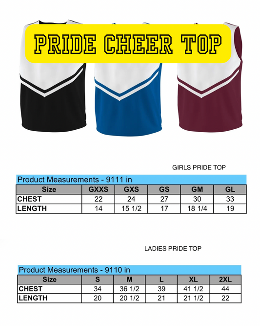 Cheer Uniform- Pride Top & Energy Skirt