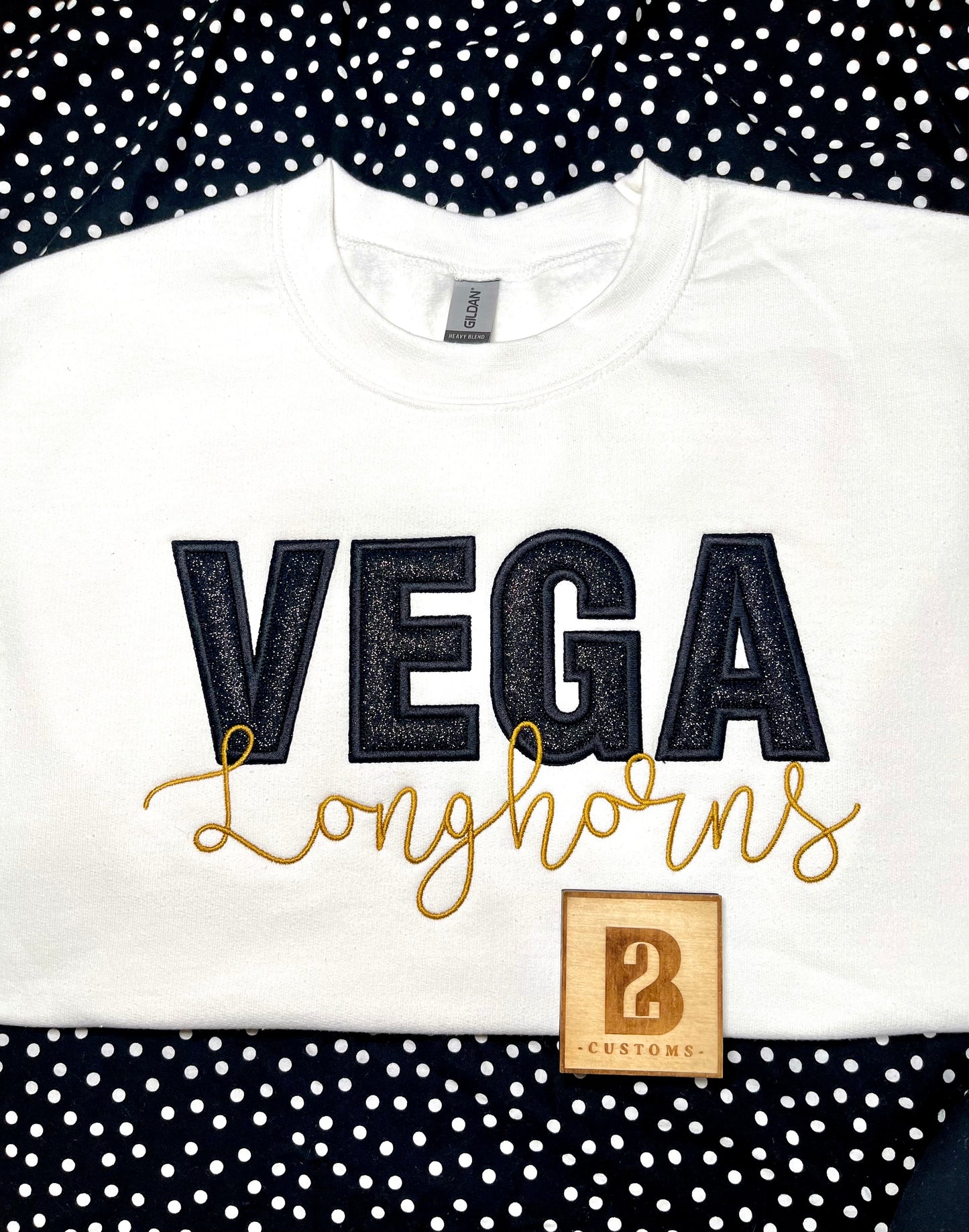 School Spirit Glitter Sweater