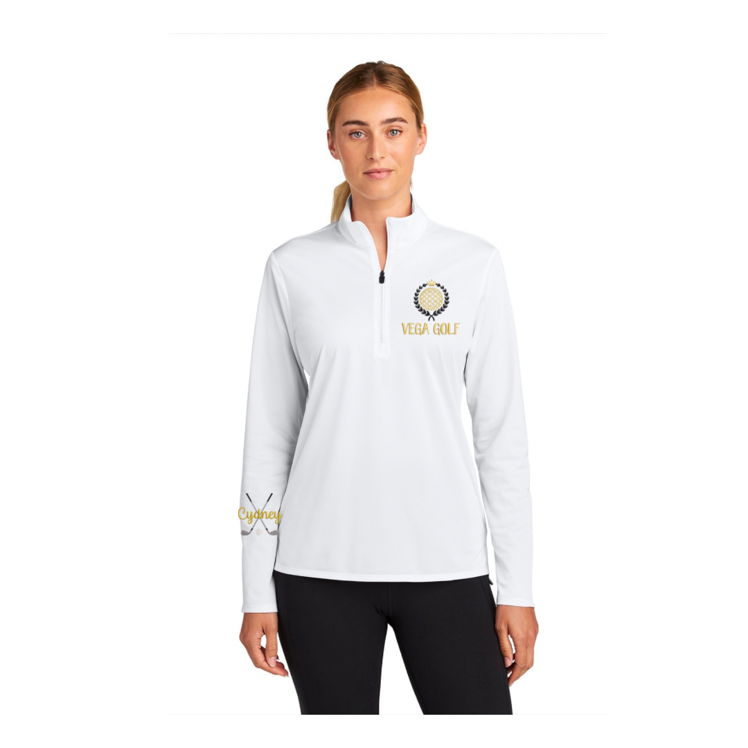 Performance 1/4 Zip - Ladies Fit (light, stretch pullover)