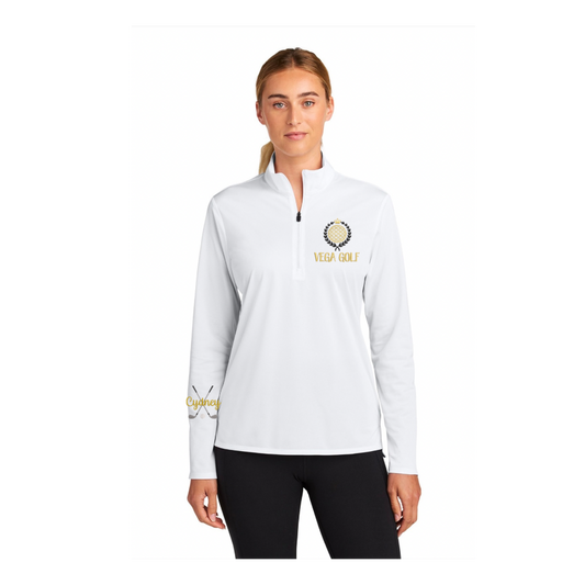 Performance 1/4 Zip - Ladies Fit (light, stretch pullover)