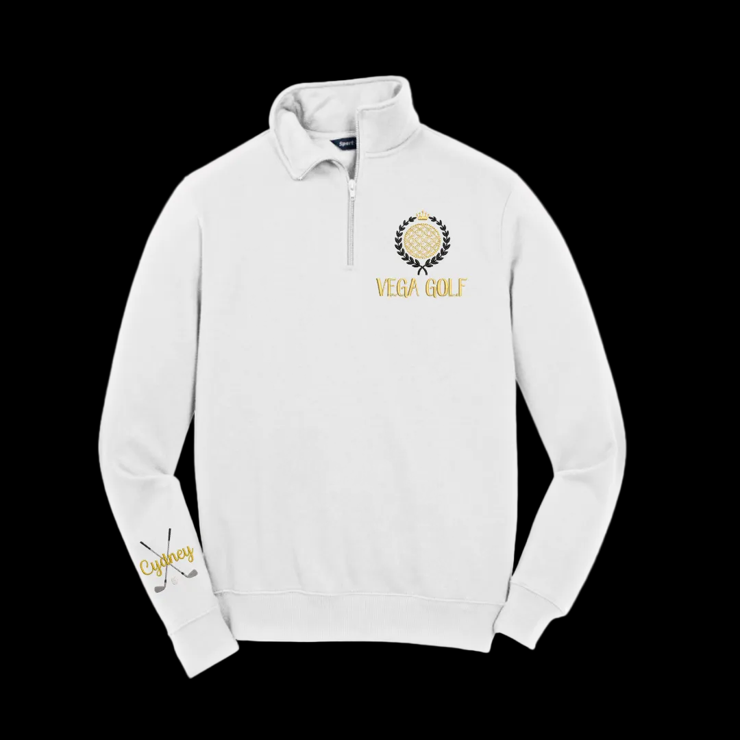 Vega Golf 1/4 Zip (Mid-Weight, Unisex Size Fit)